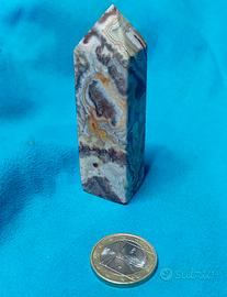 Obelisco lucidato in Agata Pizzo Pazzo