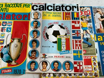 6 album Calciatori anastatici l'Unità 1995