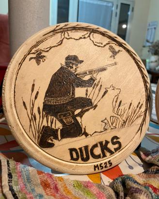 Quadretto scene caccia