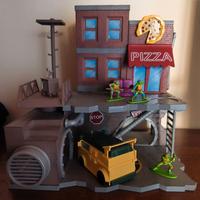 Diorama tartarughe Ninja con accessori