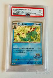 Carta pokemon Feraligatr promo psa 9