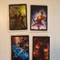 Lotto 4 carte World of Warcraft signature series