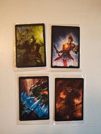 Lotto 4 carte World of Warcraft signature series