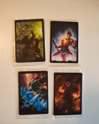 Lotto 4 carte World of Warcraft signature series