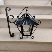 lampada in ferro battuto da esterno 