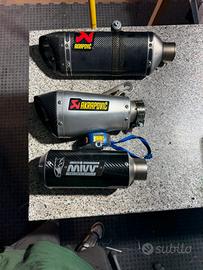 Terminale moto akrapovic/ mivv
