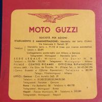 Vintage Carta stradale d'Italia Moto Guzzi