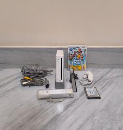 Nintendo Wii White Edition + HDD Accessori Giochi 