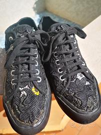 Superga taglia 38 – Sneakers in macramelé nero