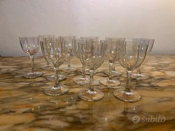 Bicchieri cordiale in cristallo