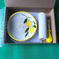 Set Grattugia in Ceramica Artigianale