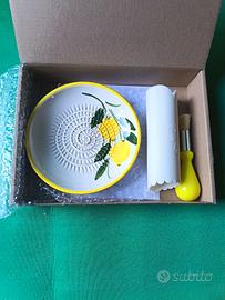Set Grattugia in Ceramica Artigianale