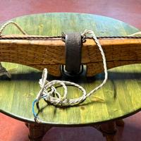 Giogo Lampadario restaurato a mano
