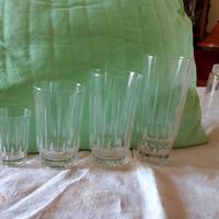 Servizio bicchieri vetro vintage (40)