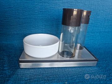 Set Olio aceto  Sambonet Vetro/acciaio
