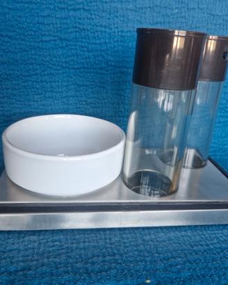 Set Olio aceto  Sambonet Vetro/acciaio