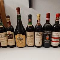 Set bottiglie di vino da collezione