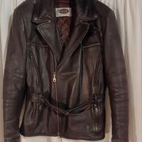 Giacca in pelle da moto uomo 