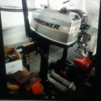 Mercury 4 cv 2 tempi gambo lungo staffa inox