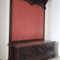 Cassapanca antica in noce '800