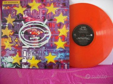 U2 ZOOROPA RARO vinile ARANCIONE lp