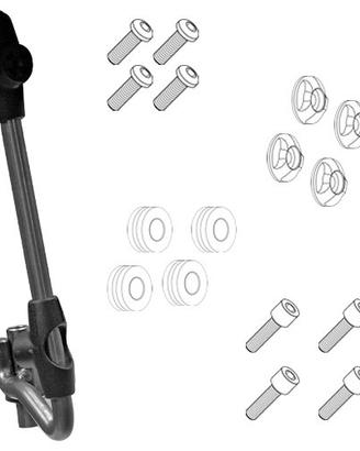 GIVI A6704A Kit di attacchi specifico per Parabrez