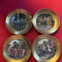 Set 4 piattini decorativi Bavaria