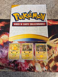 Set di 3 carte Pokémon (Pikachu) 30 anniversario