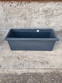 Fioriera cassettiera in plastica lunga 100 cm