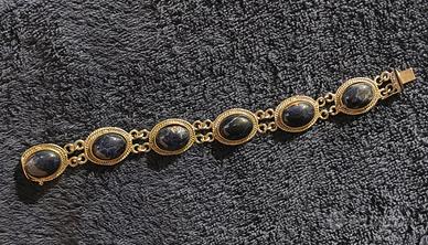 Bracciale vintage argento 800 pietre dure