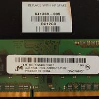 RAM Notebook Micron 4GB DDR3L 1600MHz PC3L-12800S