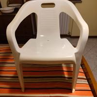 6 Seggiole robuste da esterno