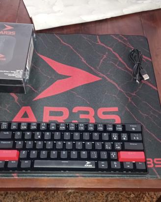 tappeto mouse tastiera da gaming
