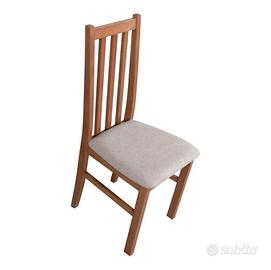 Coppia sede in legno color ciliegio