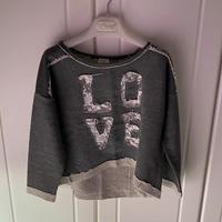 Felpa top crop