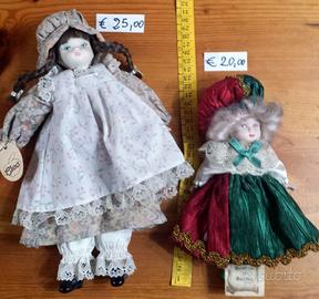 Bambole in ceramica cleo' vintage