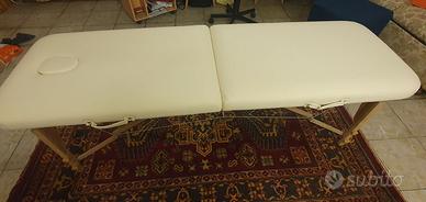 Lettino massaggi 2 zone Beltom in legno come nuovo