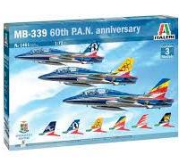 Kit con tre Aerei MB339 P.A.N. 60 Anniversario