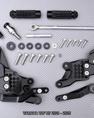 Pedane arretrate YAMAHA YZF R7 2021 - 2025