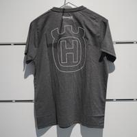 T-Shirt Moto Husqvarna Railed Tee Grigia Logo sul 