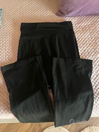 leggings a zampa con risvoltino
