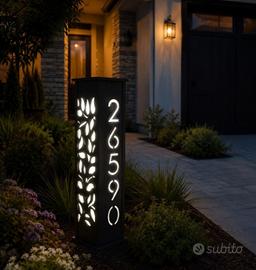 COLONNA DA GIARDINO ILLUMINATA
