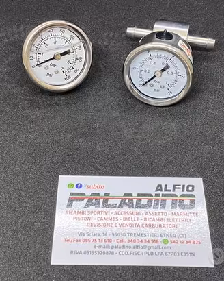 Manometro pressione benzina