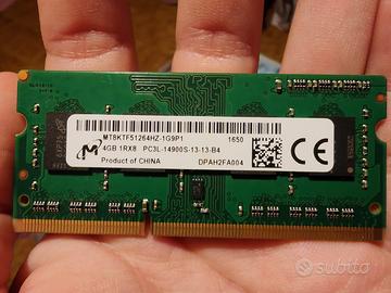 Memoria RAM da 4GB
