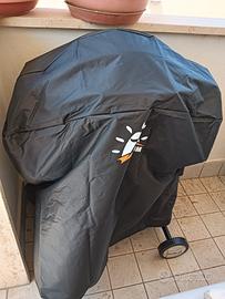 Barbecue weber con carrello e copertura