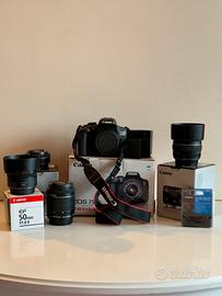 Canon 750D kit super completo