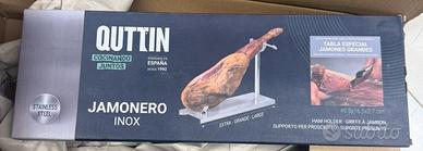 PORTA PROSCIUTTO ACCIAIO INOX JAMONERO QUTTIN