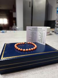 Bracciale oro e corallo