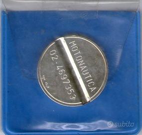 gettone in argento massiccio MOTONAUTICA raro.