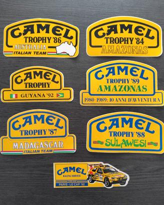 Adesivi Camel Trophy anni 80 - 7 pezzi